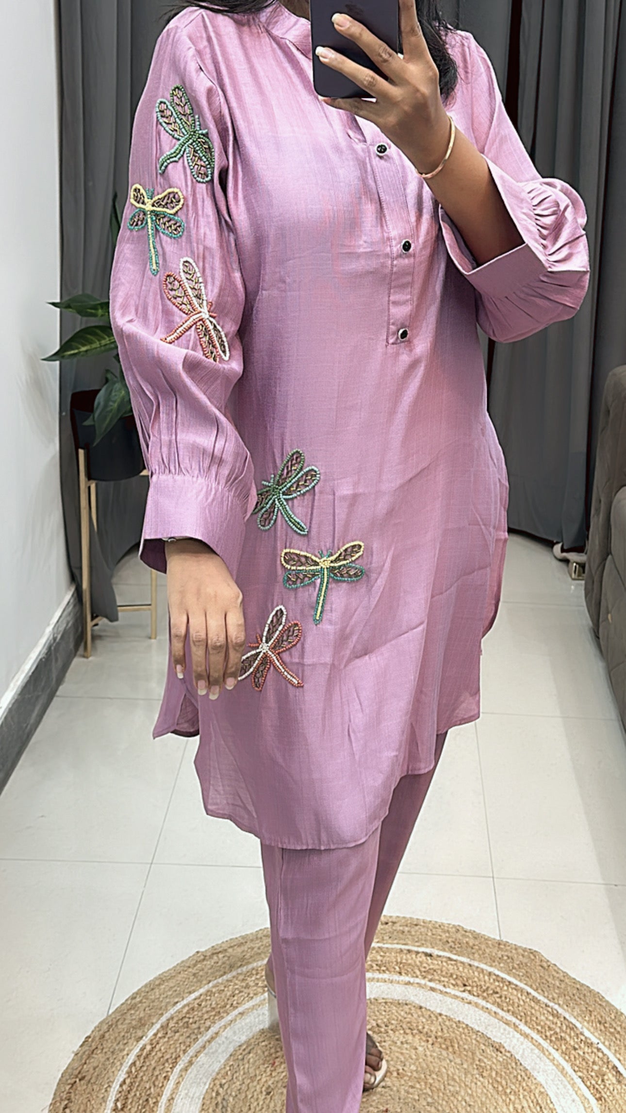 Mauve Two Piece Set