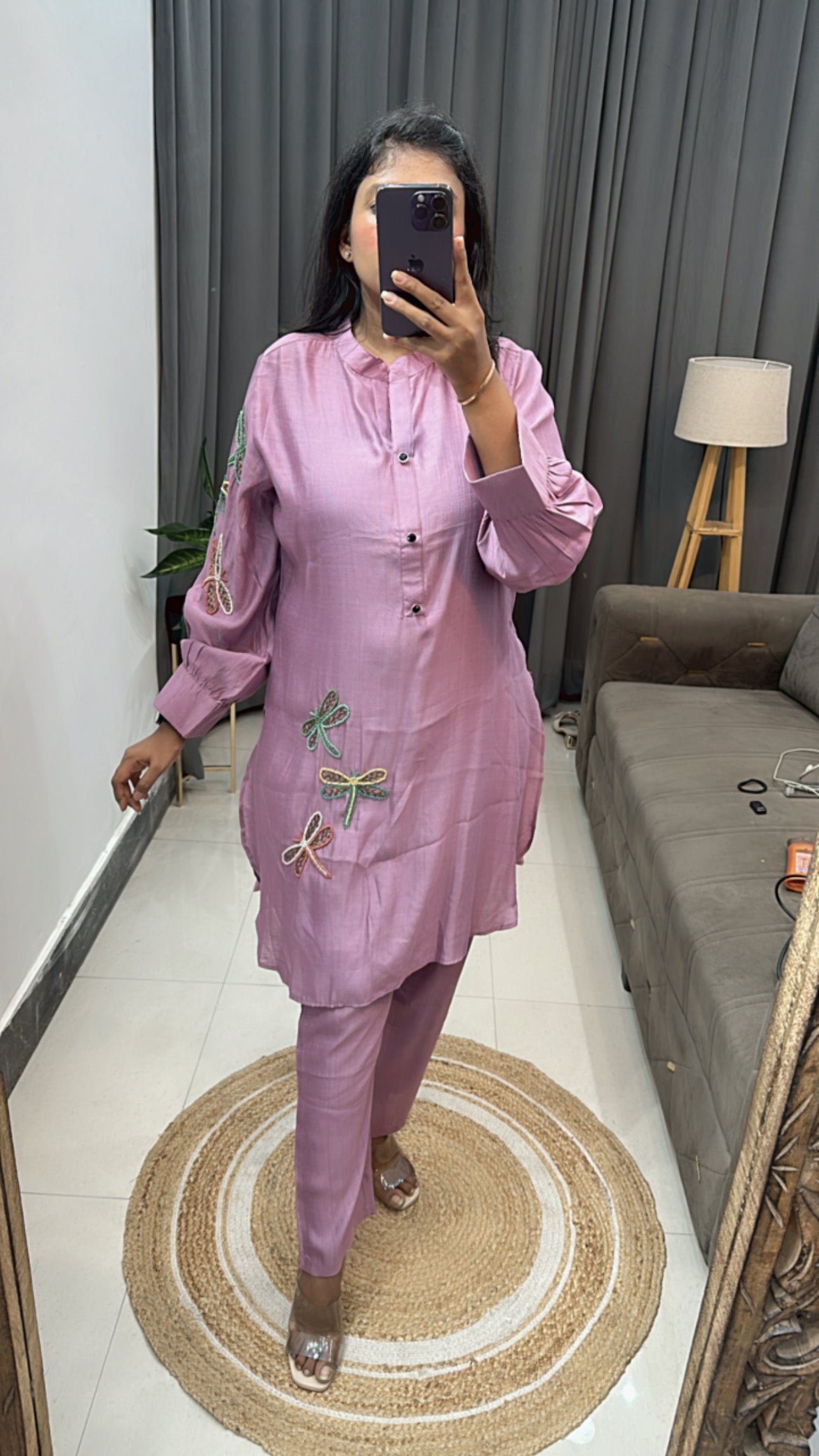 Mauve Two Piece Set