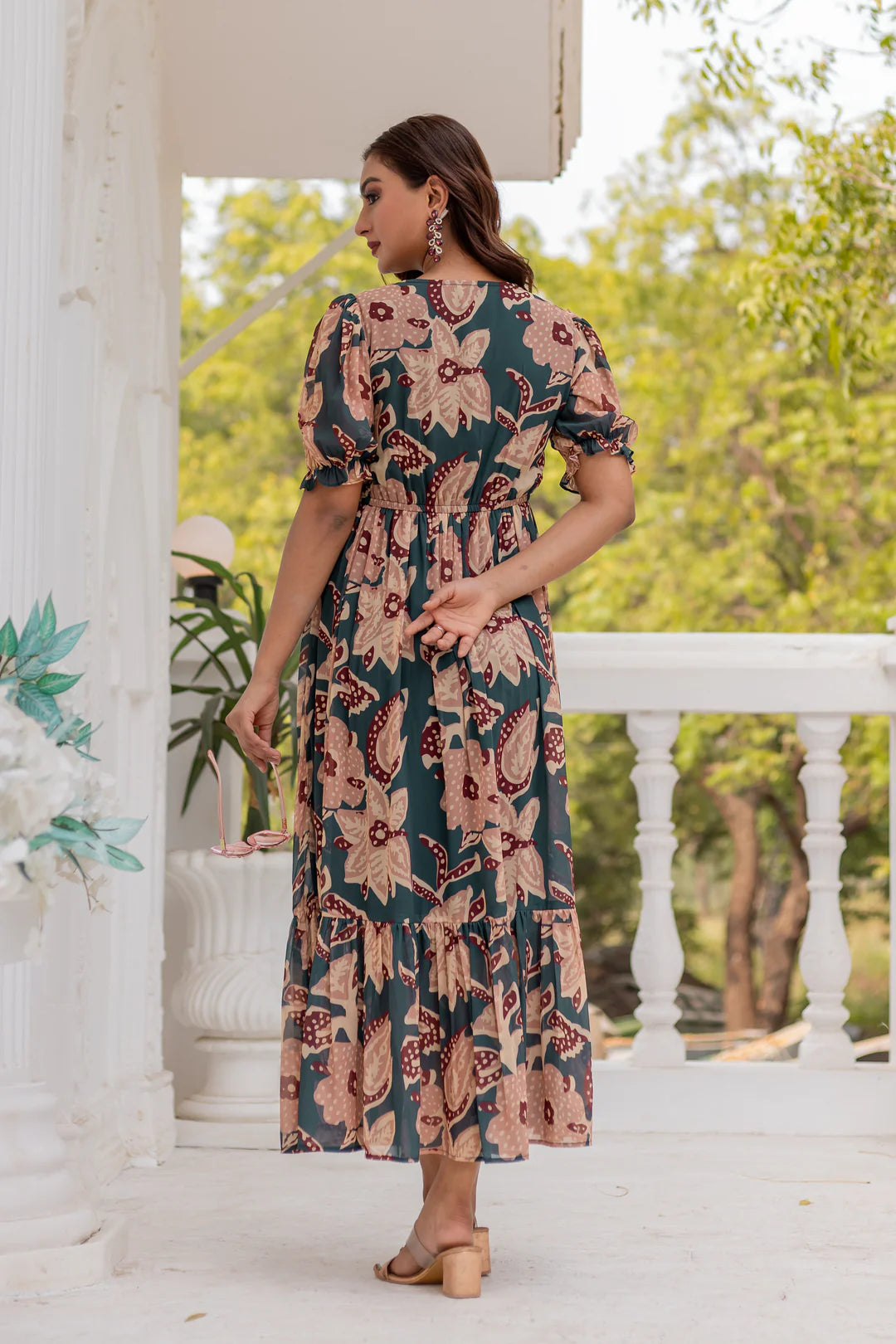 Sage green Maxi Dress
