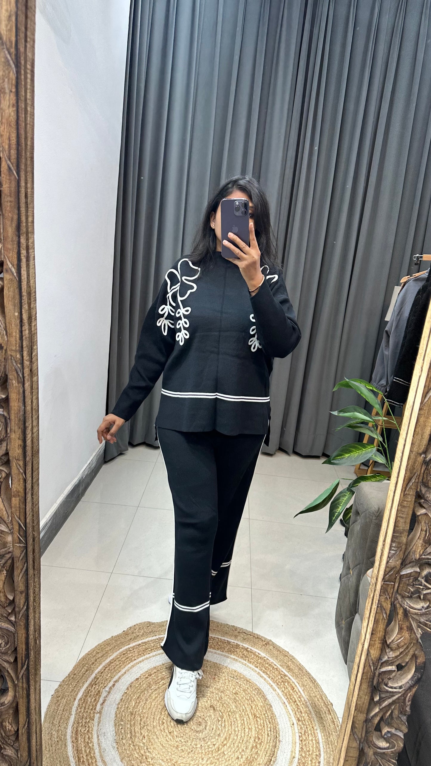 Striped Flower Co ord set