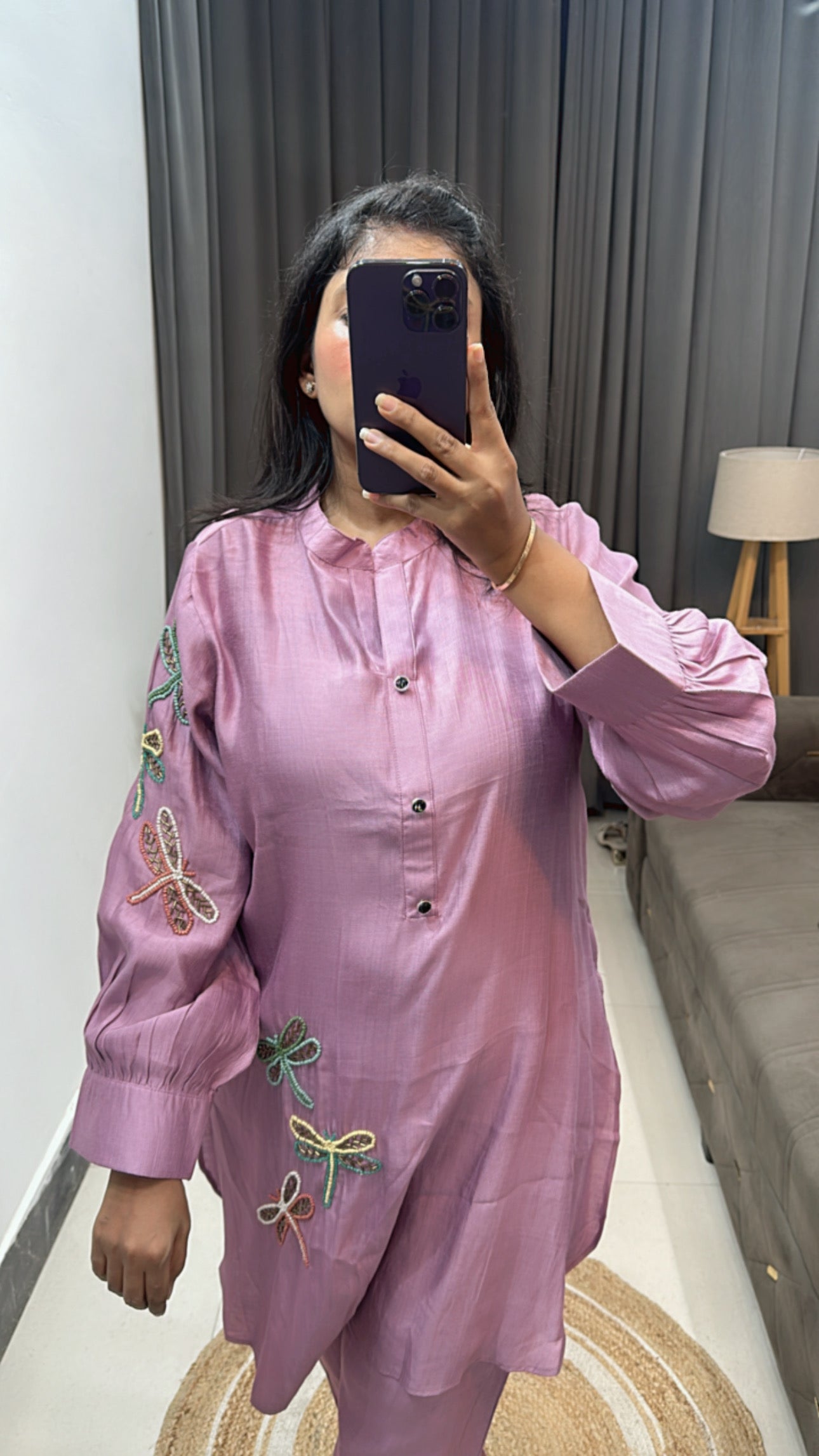Mauve Two Piece Set