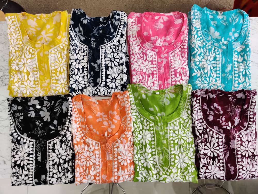 Jannat Georgette Embroidery Kurti with inner