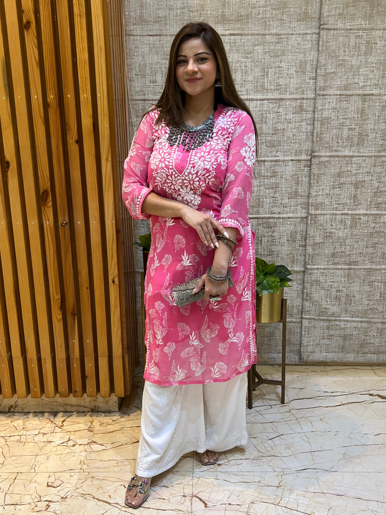 Jannat Georgette Embroidery Kurti with inner