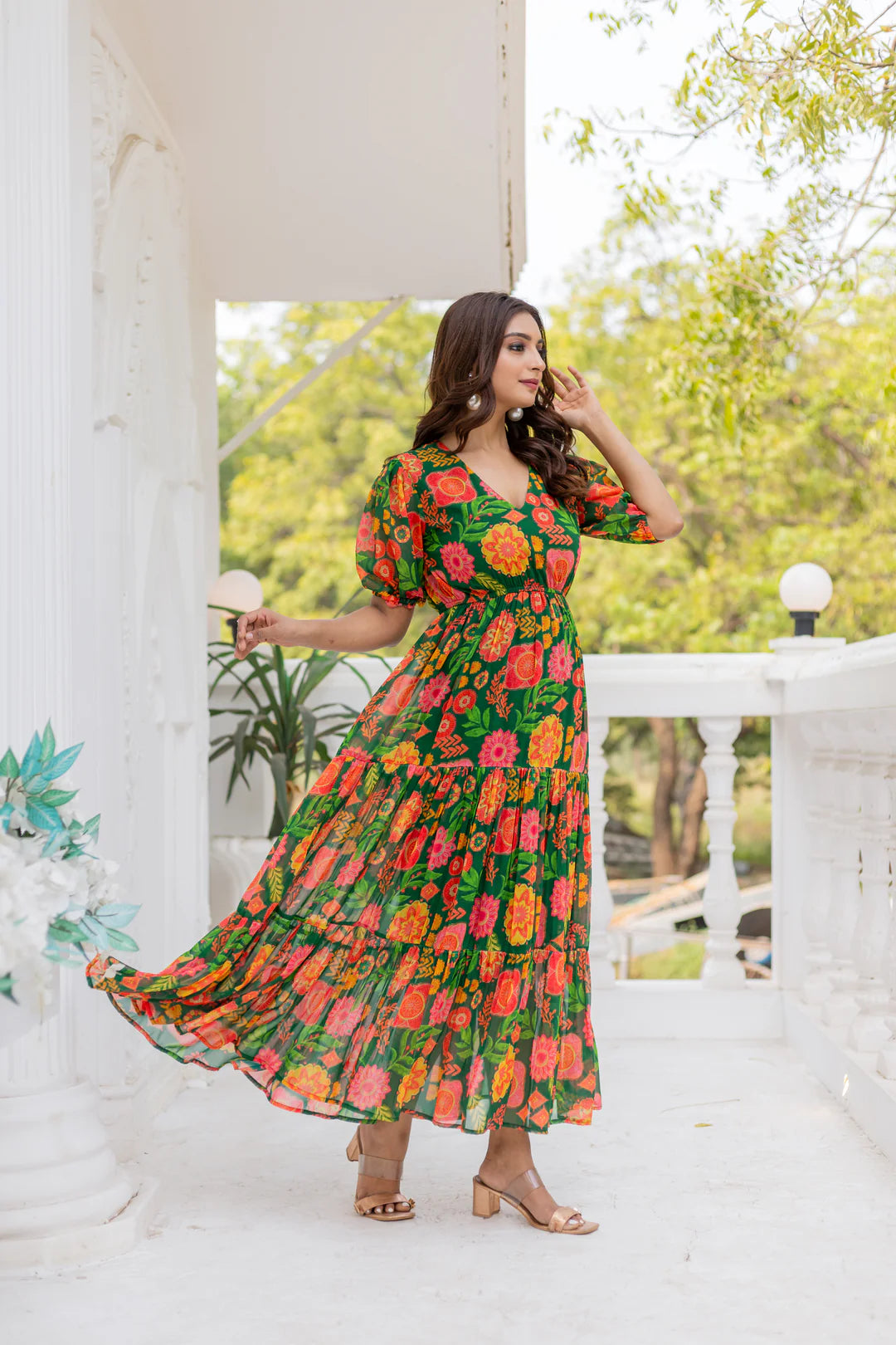 Flower Maxi Dress