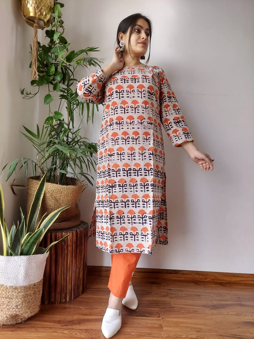 Cotton 2pc set (Kurti & bottom)