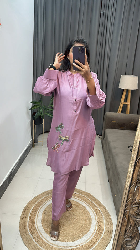 Mauve Two Piece Set
