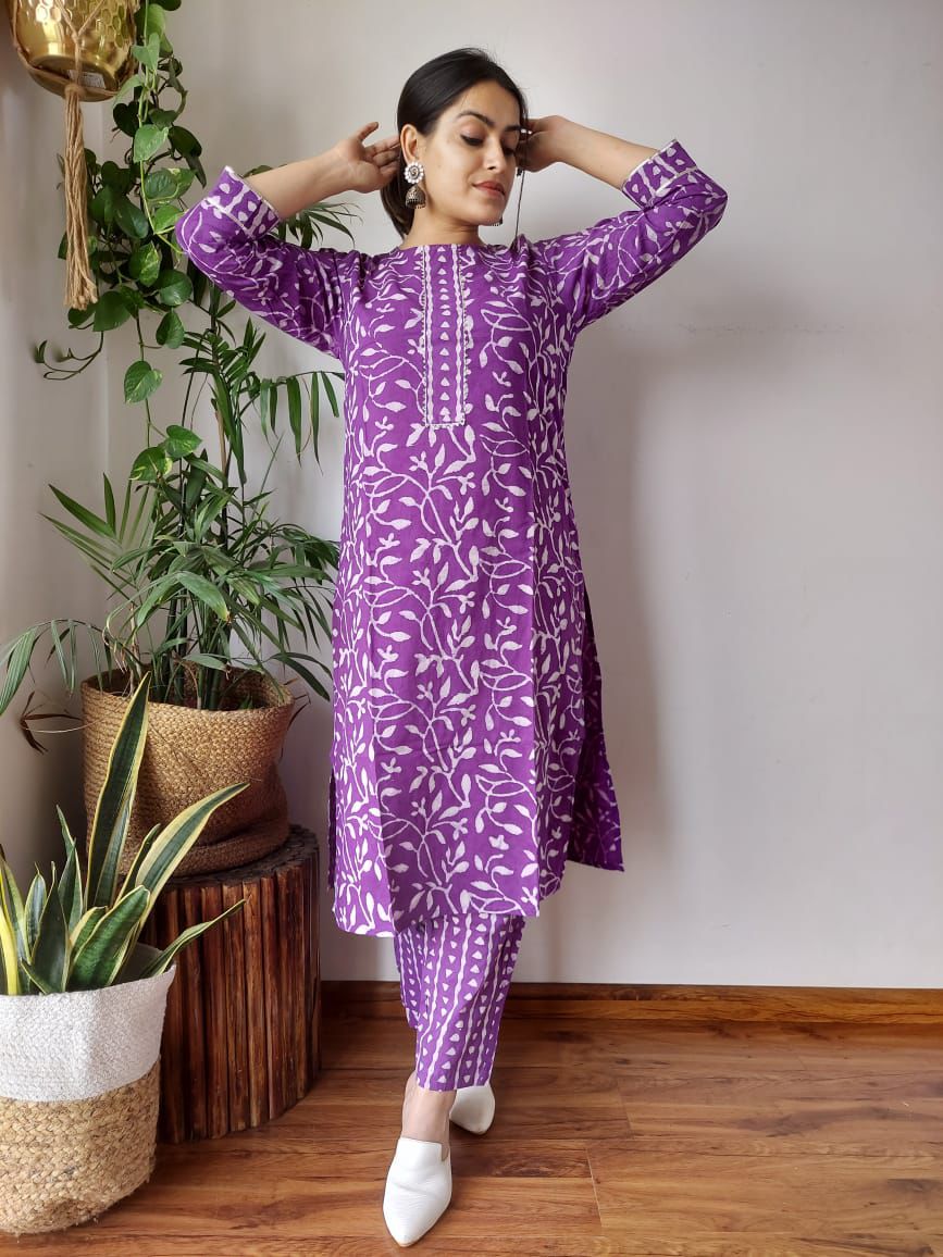 Cotton 2pc set (Kurti & bottom)