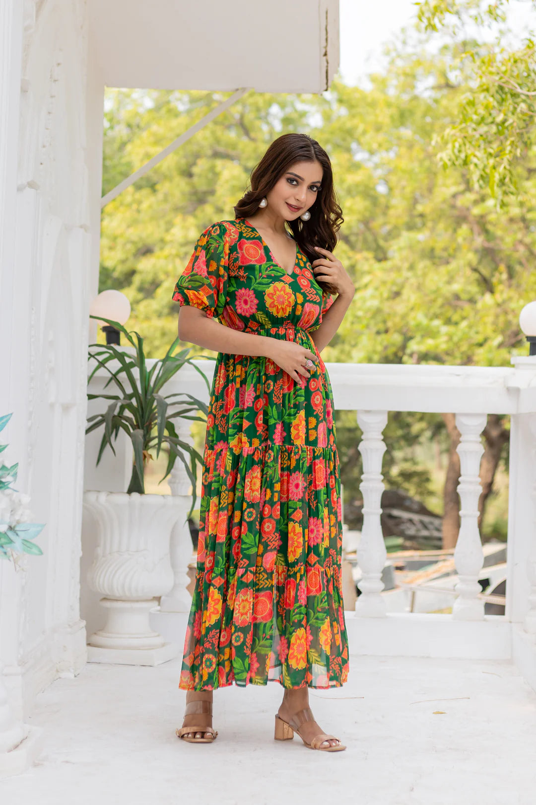 Flower Maxi Dress