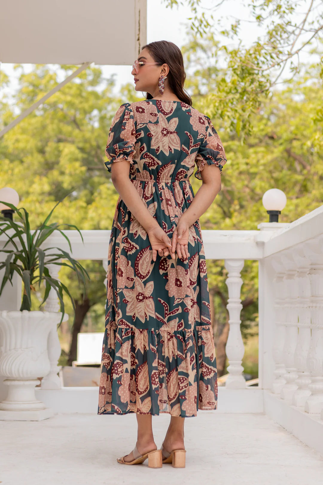 Sage green Maxi Dress