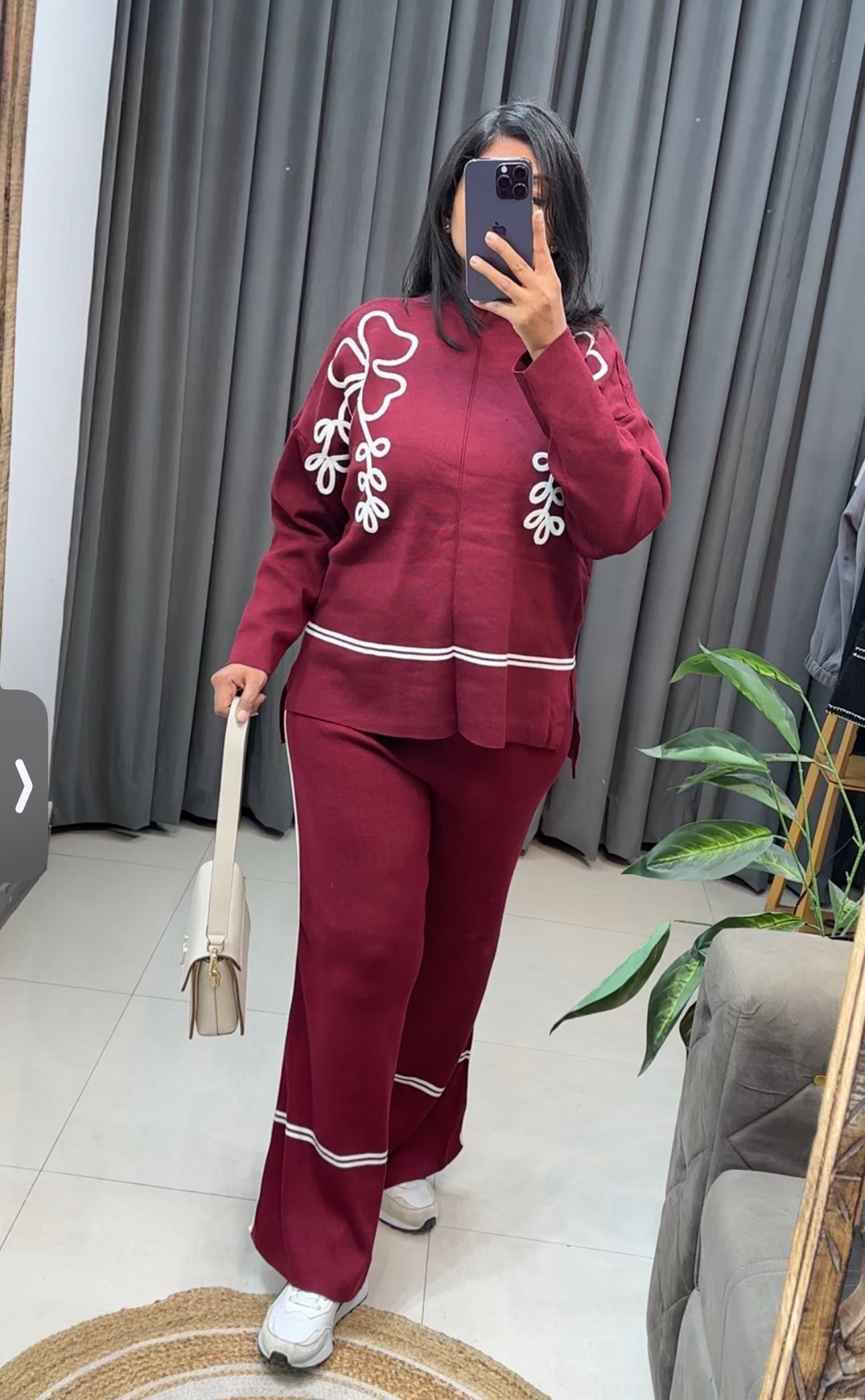 Striped Flower Co ord set