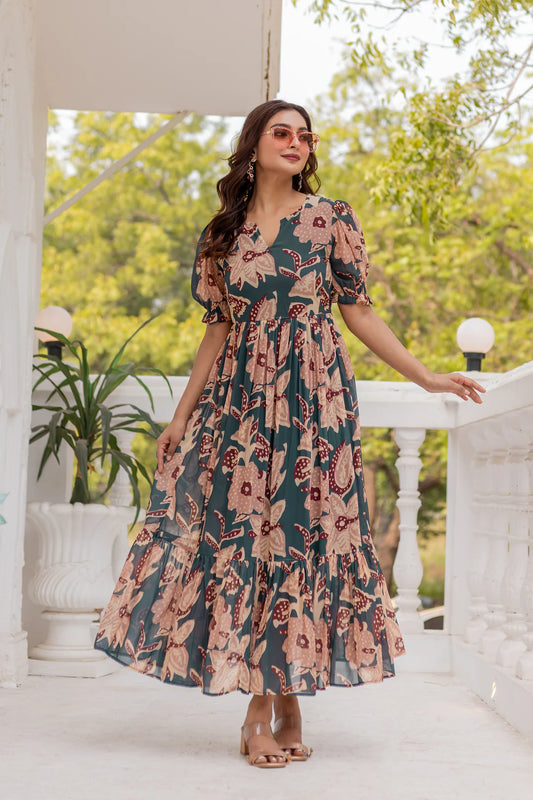 Sage green Maxi Dress