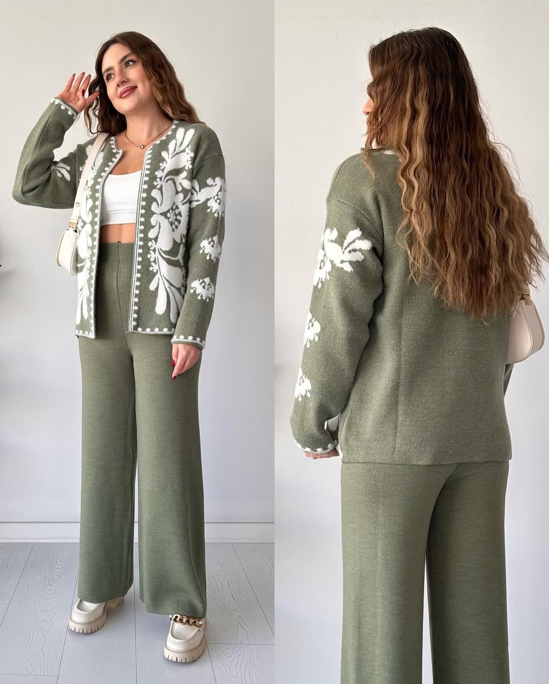 Front Open Two Piece Set