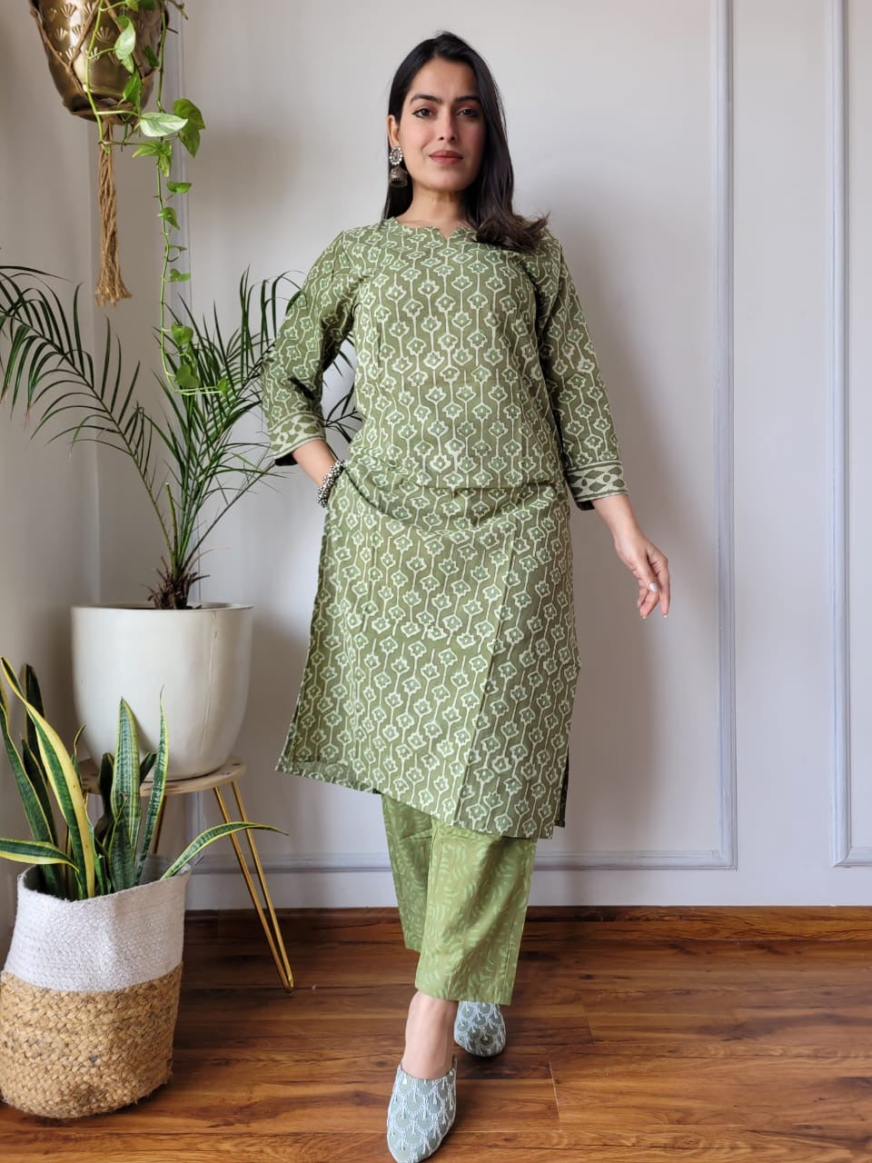 Cotton 2pc set (Kurti & bottom)