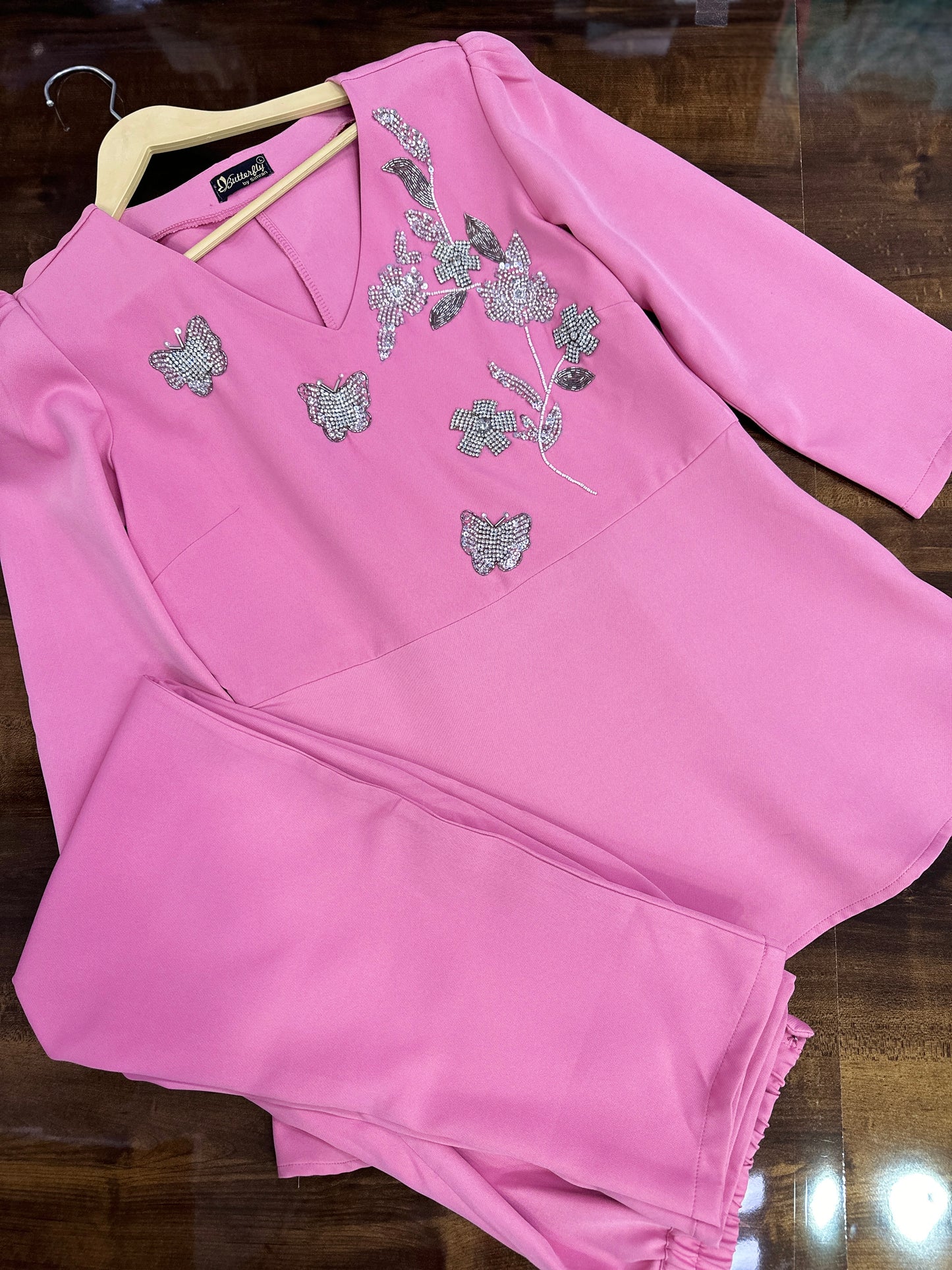 Butterfly Peplum Co-ord Set