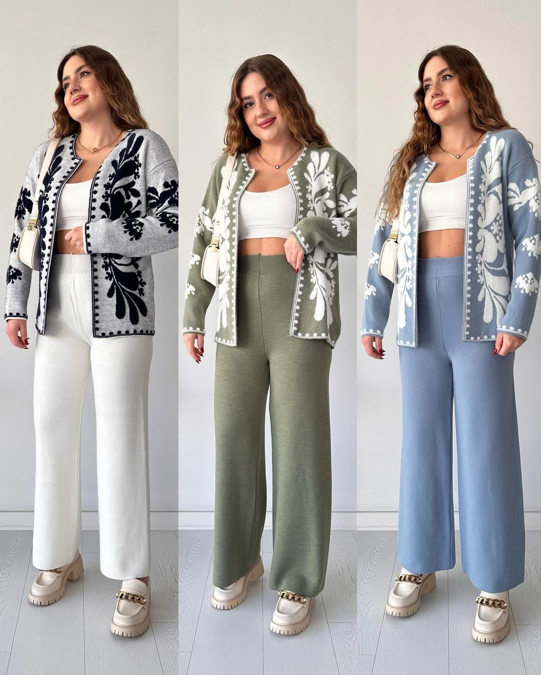 Front Open Two Piece Set