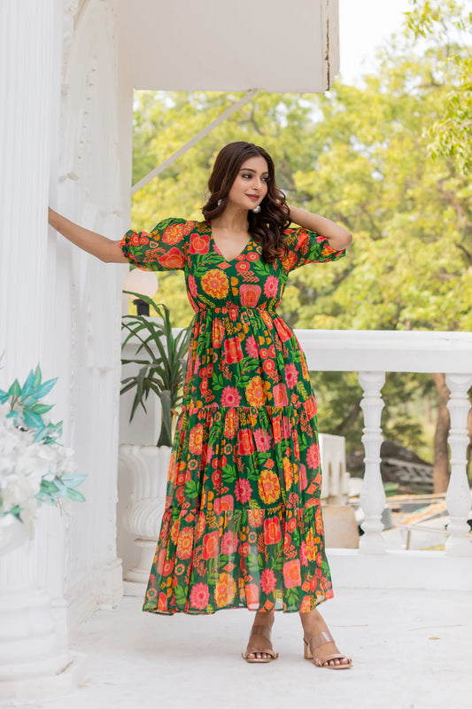 Flower Maxi Dress