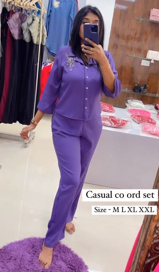 Purple Co ord Set