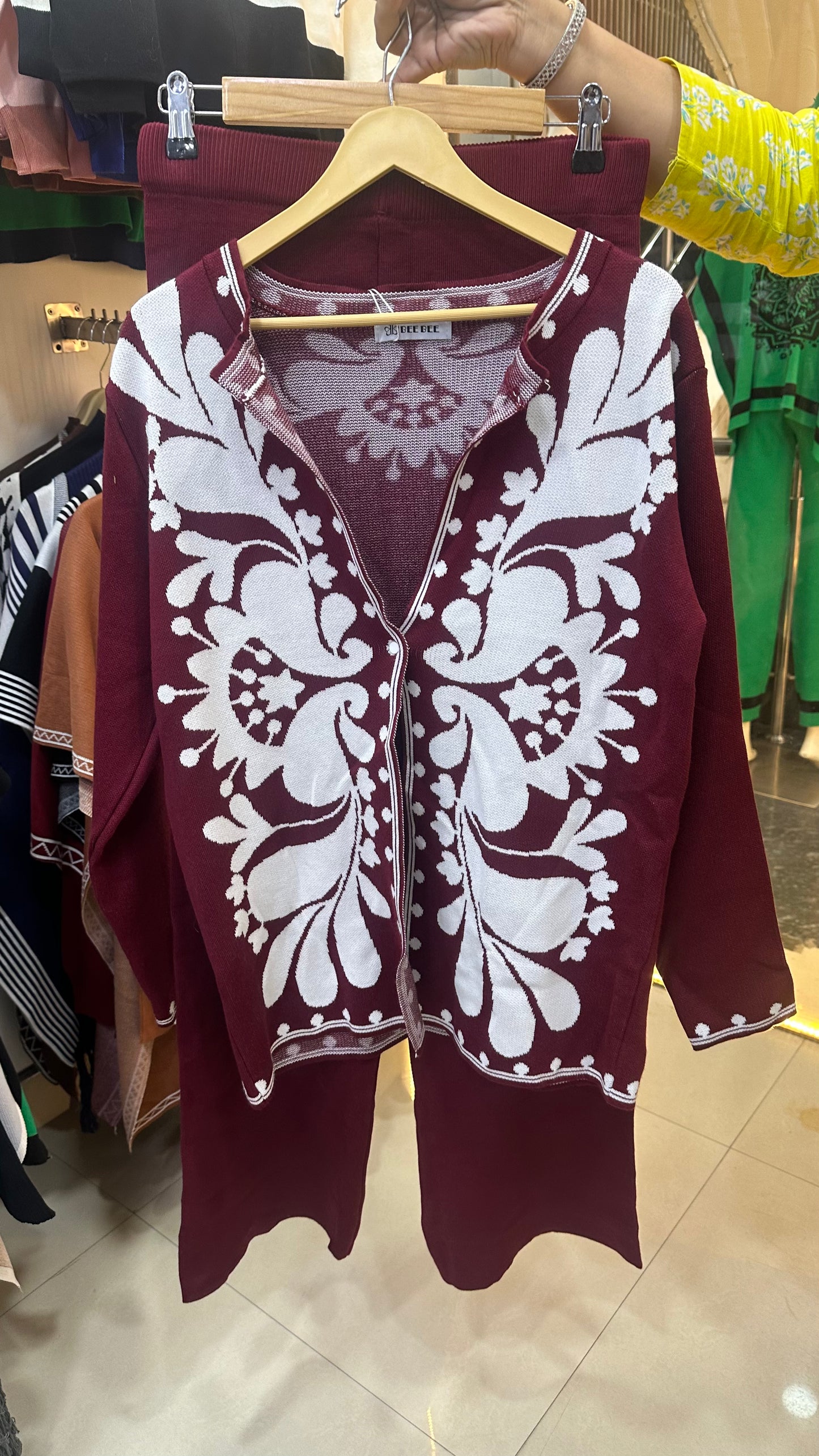 Front Open Two Piece Set